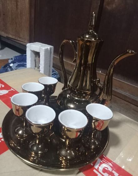 ชุดน้ำชา เนื้อกังไส สภาพดี