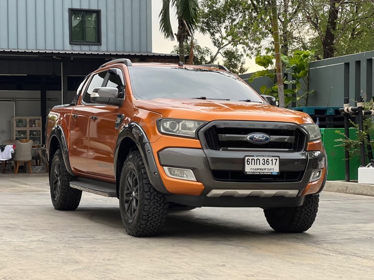 Ford Ranger 2017 2.2 Wildtrak Pickup ดีเซล เกียร์อัตโนมัติ ส้ม รูปที่ 2