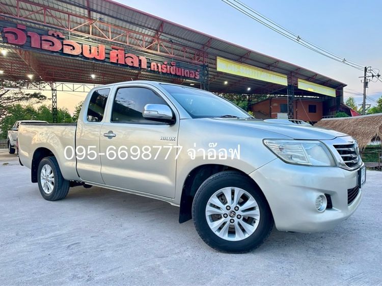 Toyota Hilux Vigo Champ 2013 Smart Cab 2.5 E Pickup ดีเซล ไม่ติดแก๊ส เกียร์ธรรมดา เทา รูปที่ 2