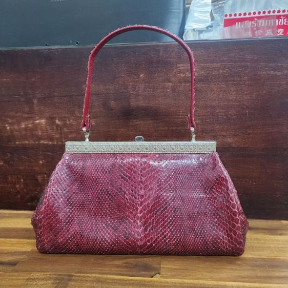 กระเป๋าหนังงู วินเทจ สวยมากๆค่ะ รูปที่ 4