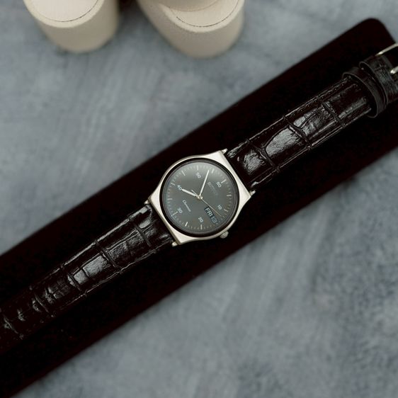 ดำ นาฬิกา Seiko Ref.8123-6390