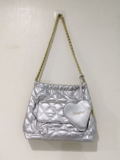 กระเป๋าสะพาย 8angles สีเงิน มือสอง สภาพดี รูปที่ 3