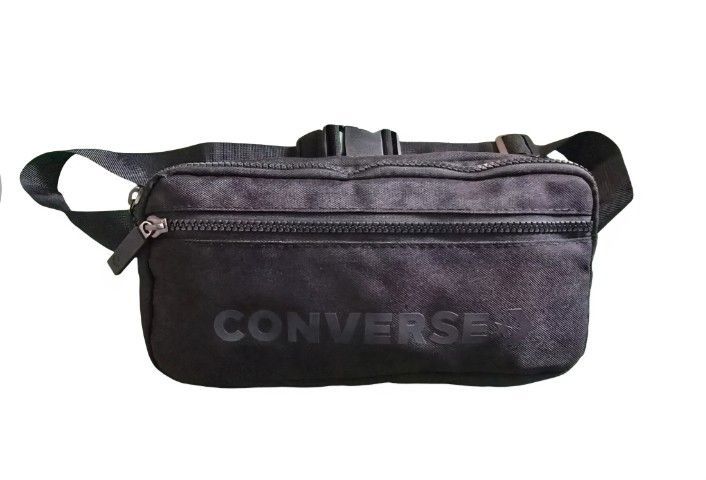 👝กระเป๋าคาดเอว สะพายไหล่ สีดำ สกรีน Converse งานแฟชั่น (งานสวย) รูปที่ 5