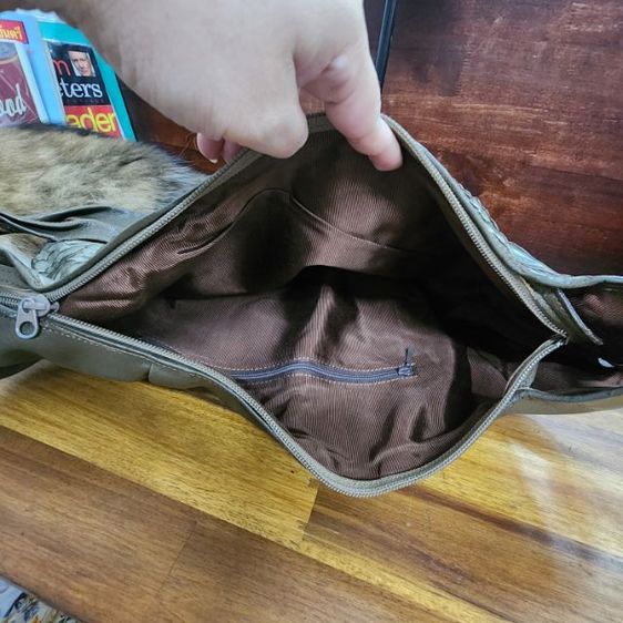 กระเป๋าสะพายหนังงูแท้ รูปที่ 6