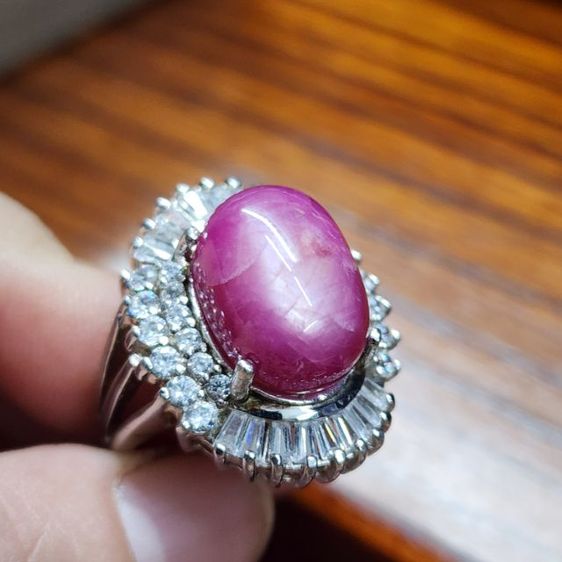 แหวนเงินแท้925 พลอยทับทิมจอนสัน รูปที่ 10