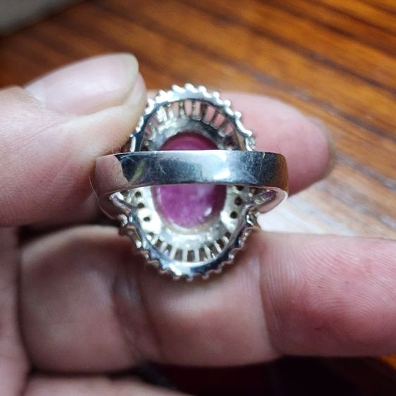 แหวนเงินแท้925 พลอยทับทิมจอนสัน รูปที่ 12