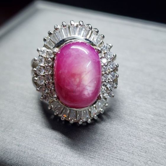 แหวนเงินแท้925 พลอยทับทิมจอนสัน รูปที่ 13