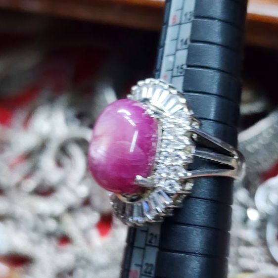 แหวนเงินแท้925 พลอยทับทิมจอนสัน รูปที่ 17