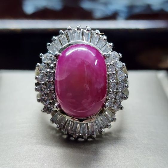 แหวนเงินแท้925 พลอยทับทิมจอนสัน