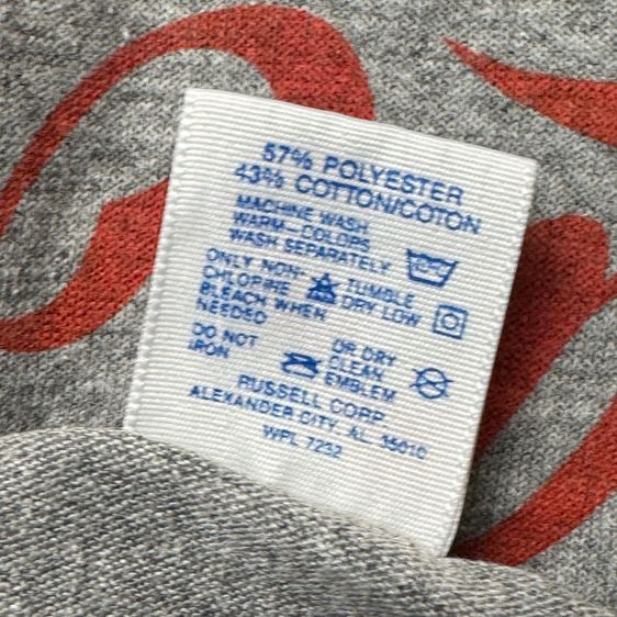 เสื้อยืด vintage 80s Jerzees x Coca-Cola ผ้าบาง Size XL รูปที่ 6