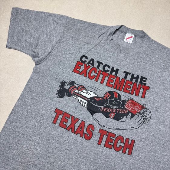 เสื้อยืด vintage 80s Jerzees x Coca-Cola ผ้าบาง Size XL รูปที่ 3