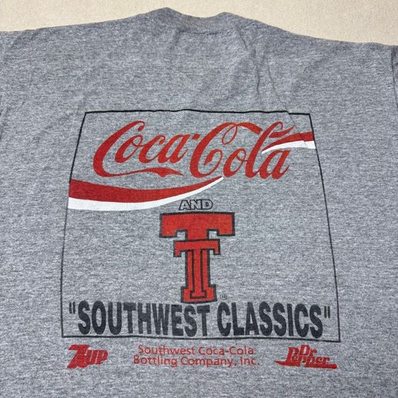 เสื้อยืด vintage 80s Jerzees x Coca-Cola ผ้าบาง Size XL รูปที่ 8