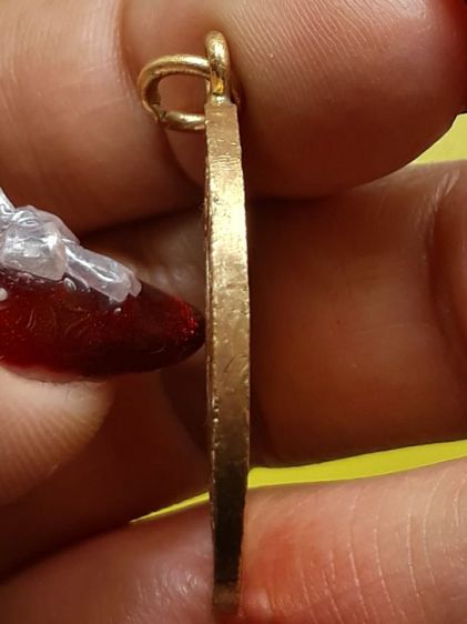 เหรียญกลมหลวงพ่อกลั่น วัดพระญาติ กะไหล่ทอง รูปที่ 3