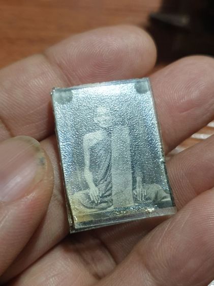 รูปถ่ายอัดกระจก หลวงพ่อเอียด วัดบ่อเงิน ปทุมธานี ภาพเก่าเกจิอาจารย์ สภาพสวยหายาก รูปที่ 3