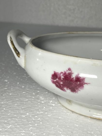 โถข้าว ลายดอกแดง โบราณเก่าสะสม รูปที่ 7