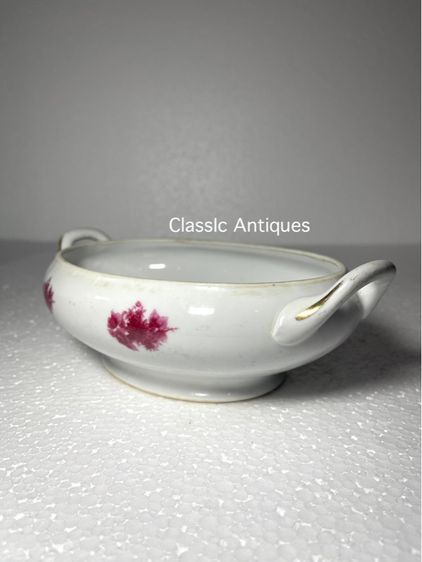 โถข้าว ลายดอกแดง โบราณเก่าสะสม รูปที่ 2