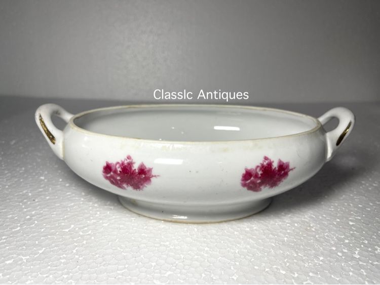 โถข้าว ลายดอกแดง โบราณเก่าสะสม