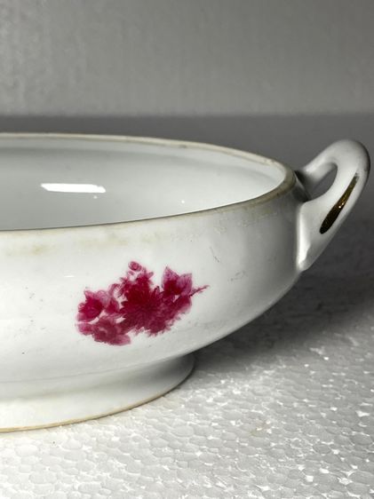 โถข้าว ลายดอกแดง โบราณเก่าสะสม รูปที่ 5