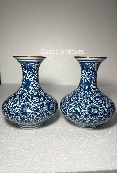 แจกัน กังไสลายคราม สะสม รูปที่ 2