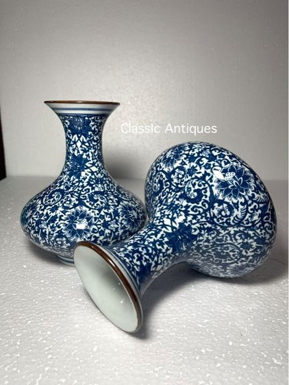 แจกัน กังไสลายคราม สะสม