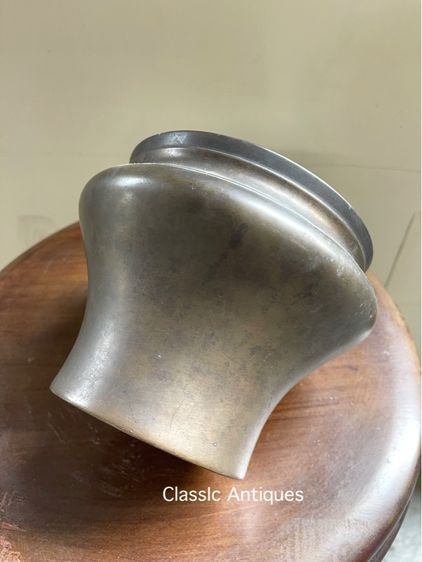 กระโถน ทองเหลืองโบราณเก่าสะสม รูปที่ 5