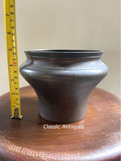 กระโถน ทองเหลืองโบราณเก่าสะสม รูปที่ 7