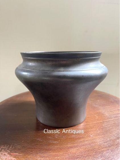 กระโถน ทองเหลืองโบราณเก่าสะสม รูปที่ 3