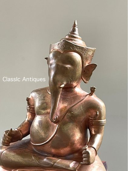 พระพิฆเนศ ทองเหลือง เก่าสะสม รูปที่ 5