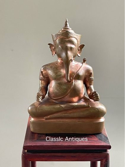 พระพิฆเนศ ทองเหลือง เก่าสะสม รูปที่ 2