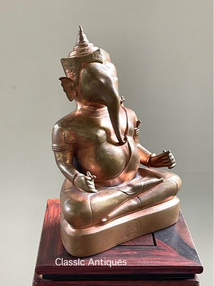 พระพิฆเนศ ทองเหลือง เก่าสะสม รูปที่ 3