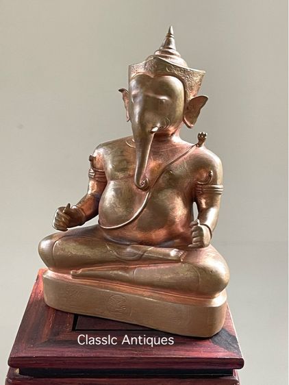 พระพิฆเนศ ทองเหลือง เก่าสะสม รูปที่ 4