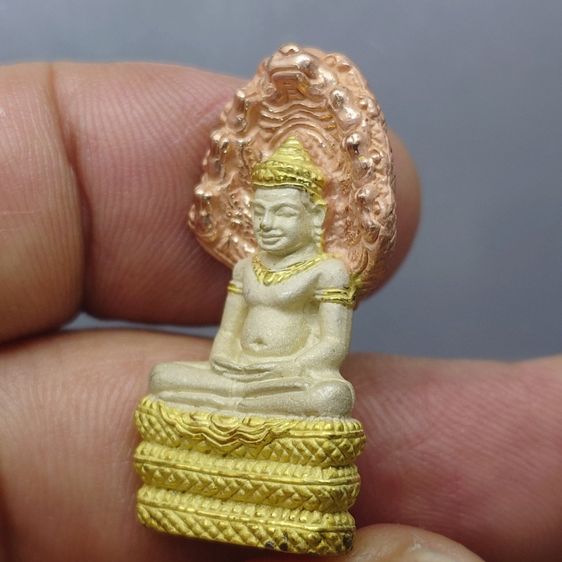 พระนาคปรก หลวงพ่อศิลา รุ่นมรดกโลก เนื้อเงินสามกษัตริย์ พิมพ์ใหญ่ พุทธาภิเษก วัดบวรนิเวศวิหาร โดย สมเด็จพระสังฆราช ญสส เป็นประธานในพิธี ออกวั รูปที่ 6