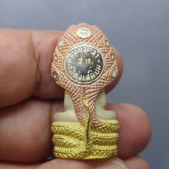 พระนาคปรก หลวงพ่อศิลา รุ่นมรดกโลก เนื้อเงินสามกษัตริย์ พิมพ์ใหญ่ พุทธาภิเษก วัดบวรนิเวศวิหาร โดย สมเด็จพระสังฆราช ญสส เป็นประธานในพิธี ออกวั รูปที่ 4