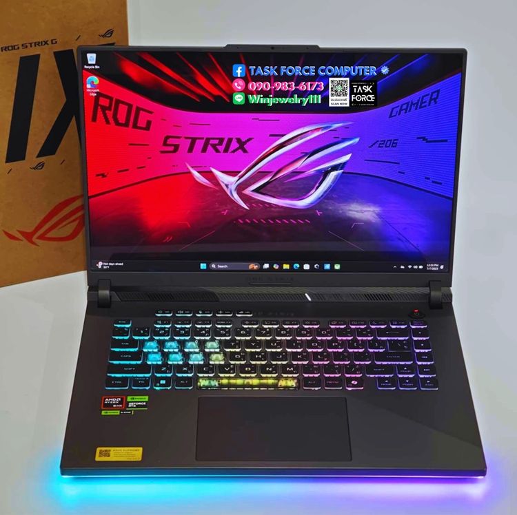 Republic Of Gamers (ROG Gaming) ไม่ใช่ อื่นๆ วินโดว์ อื่นๆ (RTX 5070Ti) ASUS ROG STRIX G16 G614PR-RV003W - ECLIPSE GRAY