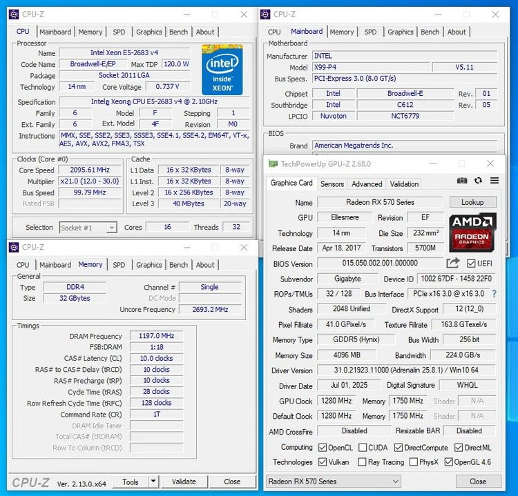 ❇️คอมพิวเตอร์PCทำงาน ตัดต่อ แคสเกมแรงๆ❇️SET 16Core32Thread❇️RAM 16G❇️RX 570❇️NVME 512G รูปที่ 8