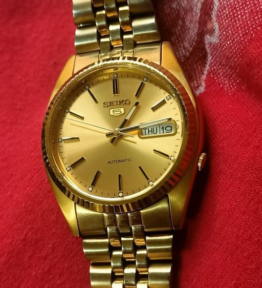 Vintage Seiko presiden auto day-date gold 7s26 ขอหยักตัวนิยม เดิม เดิมทองทั้งเรือนและสาย ใสกิ๊กเครื่องสวย เดินปรกติ สะสมใช้งานได้อีกนานครับ รูปที่ 5