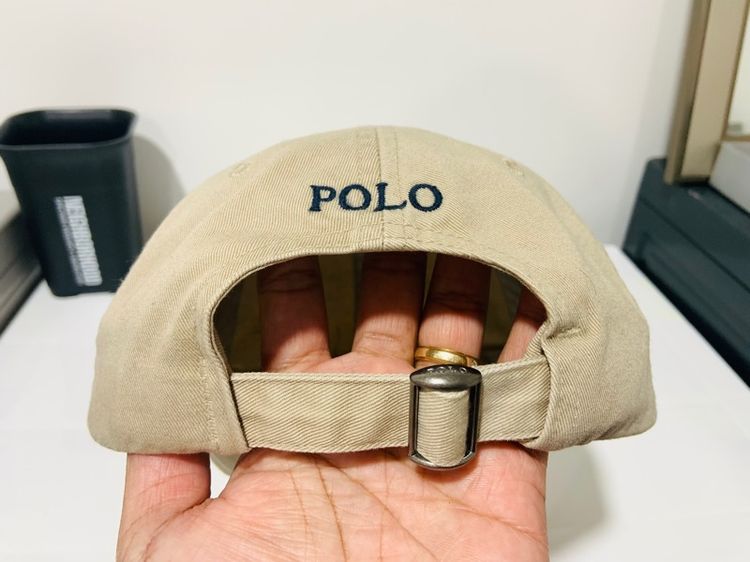 หมวก POLO RALPH LAUREN แท้ 💯 สภาพดีมาก งานปักโลโก้ดำสวย ทรงสวย ทรงคลาสสิค หายากน่าสะสมครับ รูปที่ 6