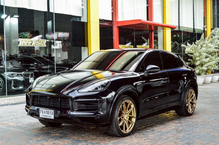 Porsche Cayenne 2020 3.0 E-Hybrid Coupé 4WD Utility-car ปลั๊กอินไฮบริด (PHEV) ไม่ติดแก๊ส เกียร์อัตโนมัติ ดำ รูปที่ 2