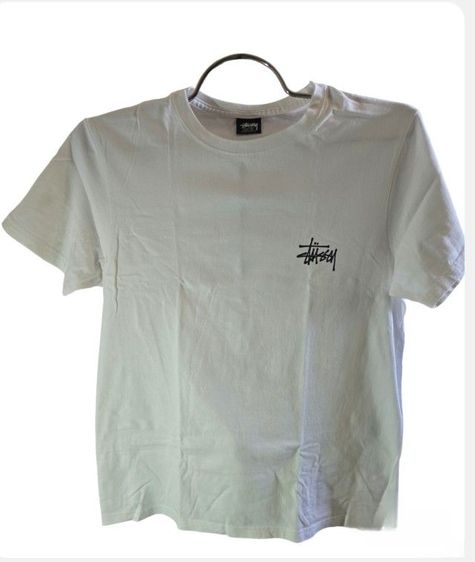 🔥งานแฟชั่นจากเกาหลี เสื้อยืด Stussy (ขาวดำ) ไซส์ S สภาพดีมาก สีขาว ราคา 110 มีค่าส่ง รูปที่ 2