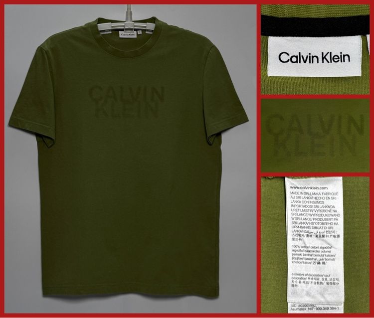 ⚠️รุ่นใหม่‼️เสื้อยืด CalvinKlein ของแท้ โลโก้เด่น