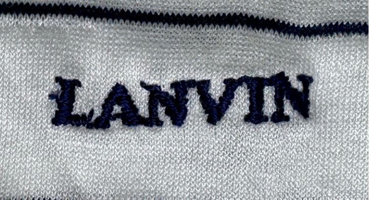 ⚠️MADE IN ITALY‼️เสื้อโปโล LANVIN ของแท้ EGYPTIAN COTTON  รูปที่ 3