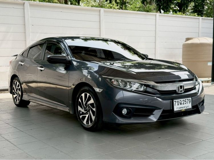 Honda Civic 2017 1.8 EL i-VTEC Sedan เบนซิน ไม่ติดแก๊ส เกียร์อัตโนมัติ เทา รูปที่ 2