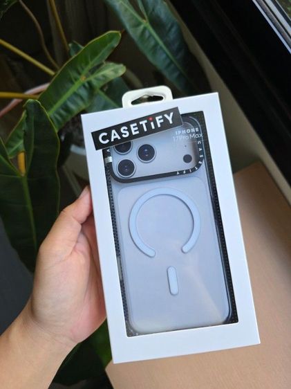 Casetify 17Pro Max ของใหม่ยังไม่แกะกล่อง เคสใส ขอบดำ mag safe