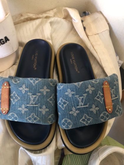 อื่นๆ ผ้า UK 6.5 | EU 40 | US 7 Louis Vuitton รองเท้าแตะแบรนด์แท้ LV