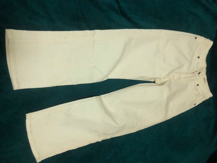 กางเกงขายาว สีขาว รูปที่ 5