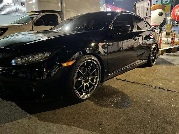 Honda Civic 2017 1.8 E i-VTEC Sedan เบนซิน ไม่ติดแก๊ส เกียร์อัตโนมัติ ดำ รูปที่ 3