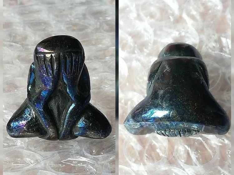 พระปิดตาหลวงพ่อทา หลวงปู่นาค หลวงพ่อเกิด หลวงพ่อทับ เนื้อเมฆพัตร รูปที่ 3