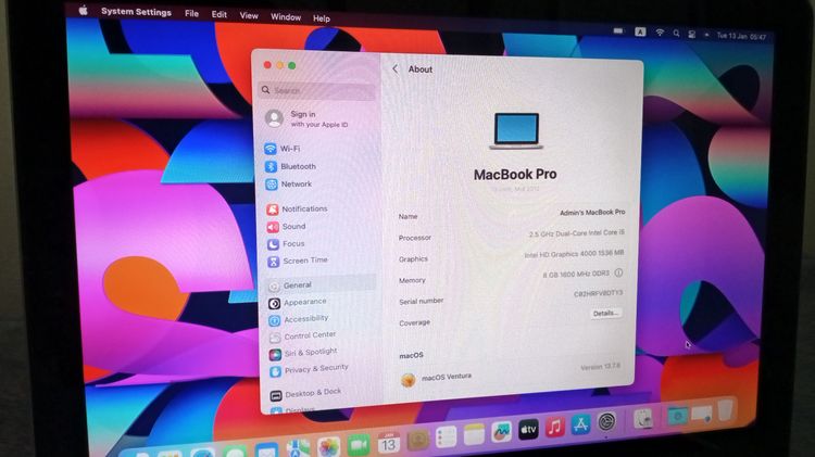 Macbook pro 13inch 2012 รูปที่ 7