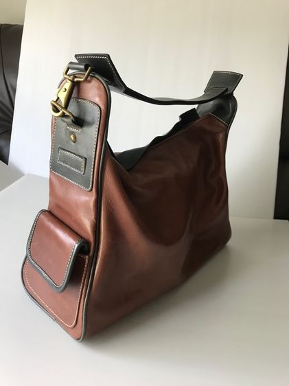 หญิง น้ำตาล กระเป๋าหนังแท้ มือสอง สภาพดี