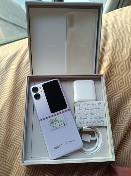 256 GB Oppo Find N2 Flip สีชมพู มือสอง ครบกล่อง แรม 8 GB ความจุ 256GB